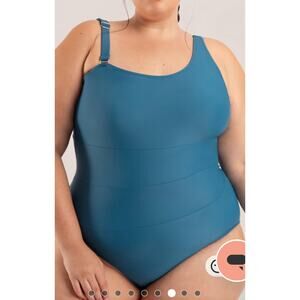 Brand New Shapermint Essentials Women's 3X Teal/Green One Piece Control Swimsuit